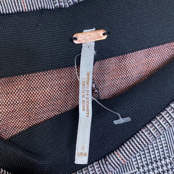 SOLD Free People Plaid High Waist Trousers - Picture 3 of 5